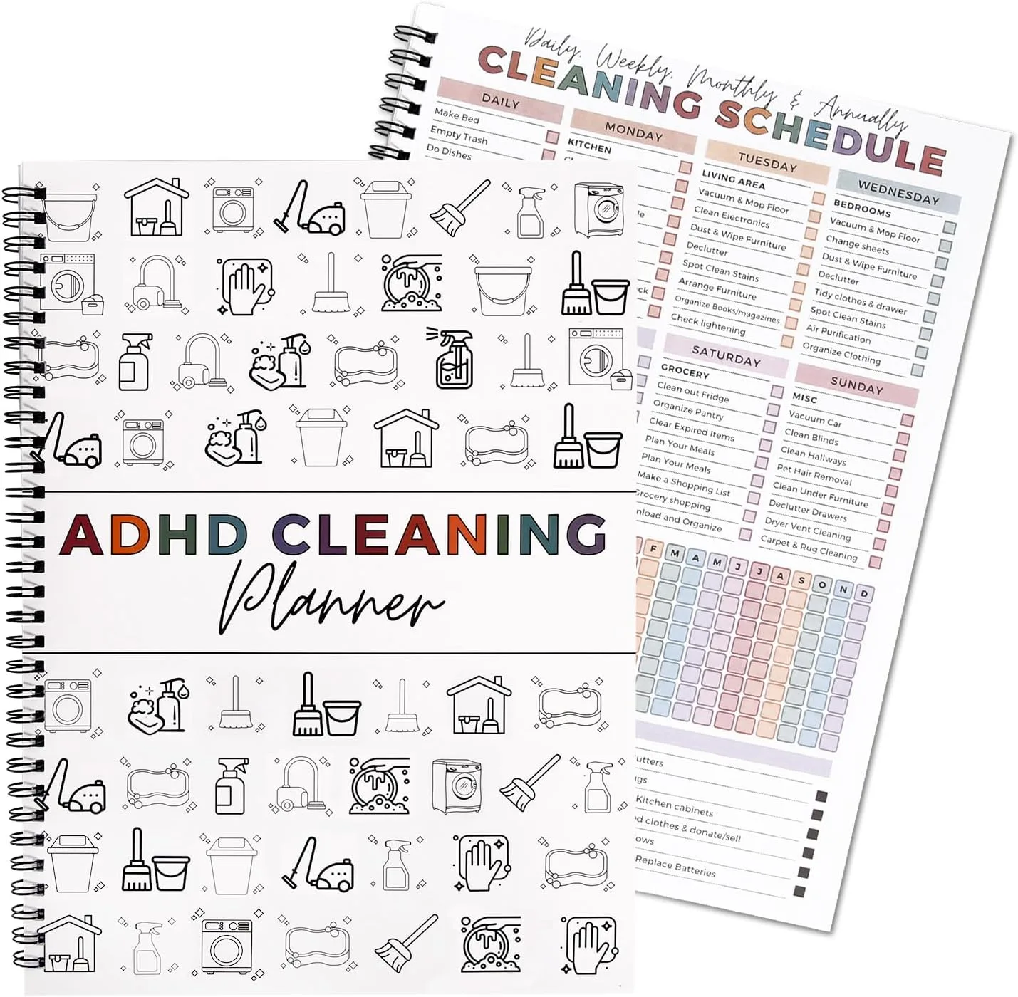 ADHD Cleaning Planner Notebook